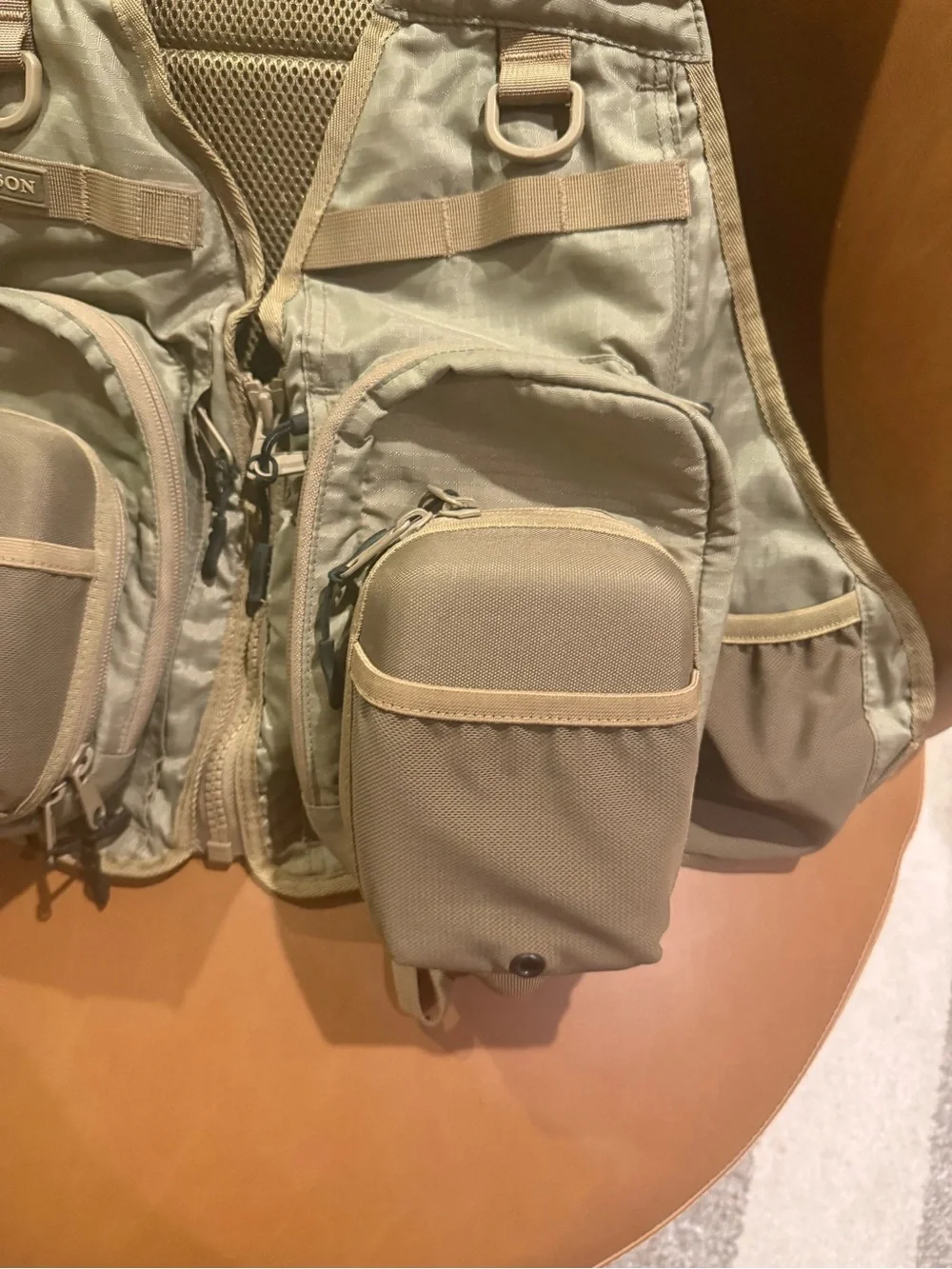 Filson Guide Fishing Vest with Backpack